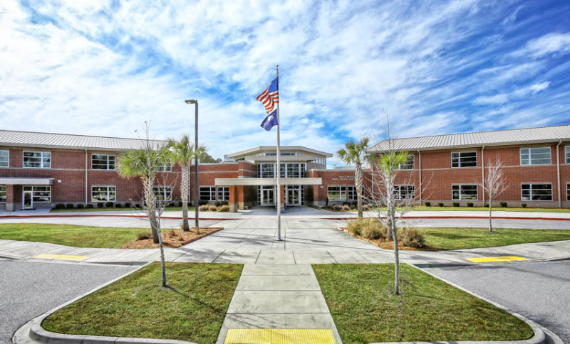 Image of Whale Branch High School.  Design by Pete Stewart Architect, Stewart Architecture LLC.